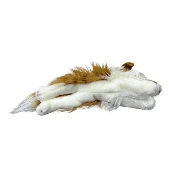 Vintage Yomiko Classics Realistic Collie Dog Plush Stuffed Animal Laying Down - Picture 7 of 10